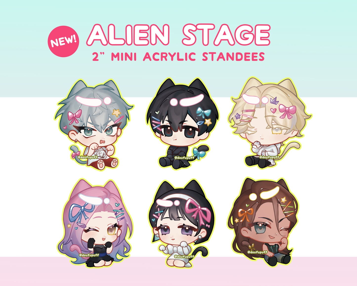 alien stage mini standees (2" acrylic)