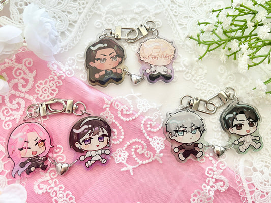 alien stage ship charms (2" glitter epoxy)