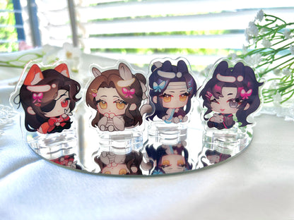 mxtx mini standees (2" clear acrylic)