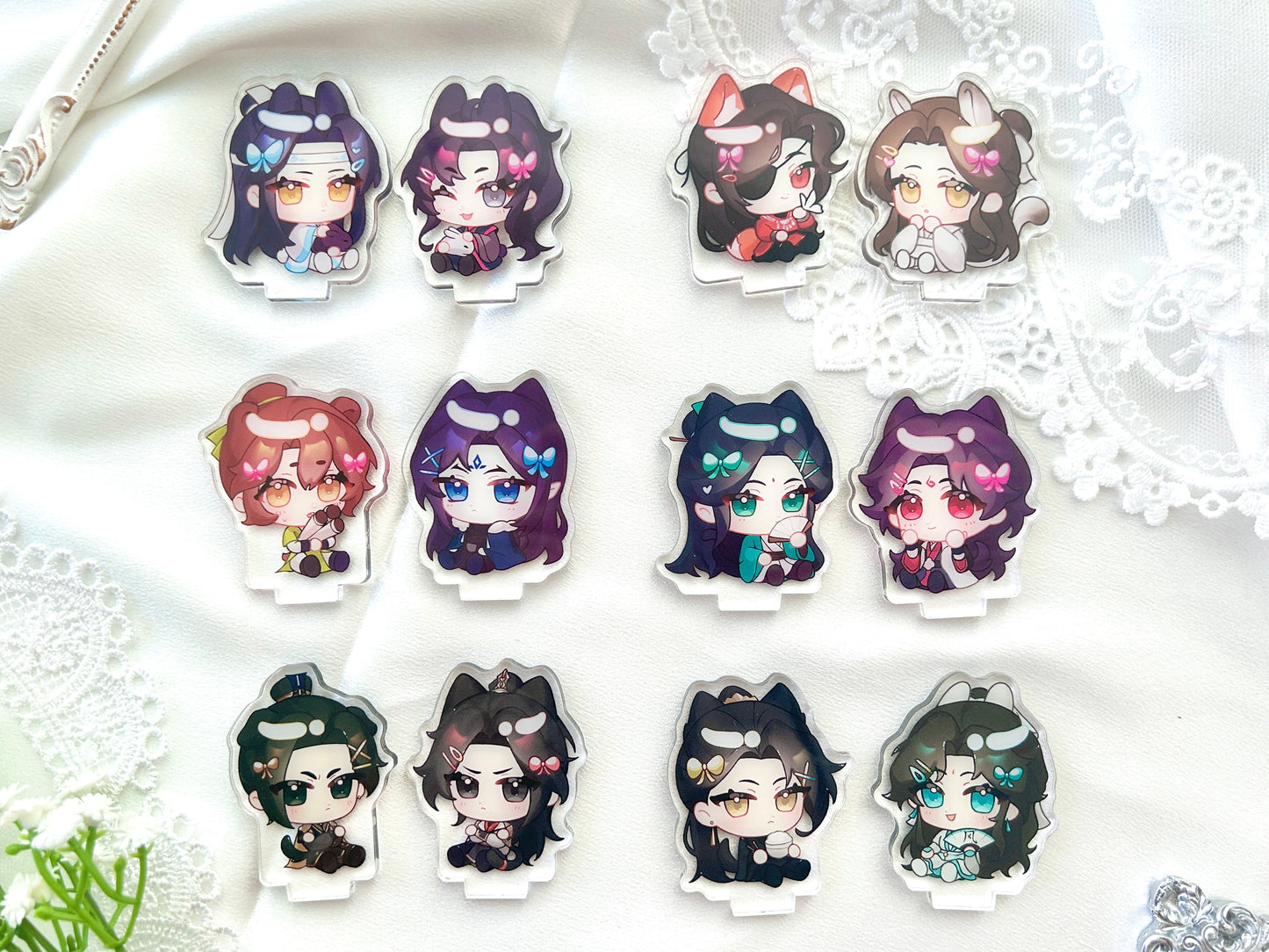 mxtx mini standees (2" clear acrylic)